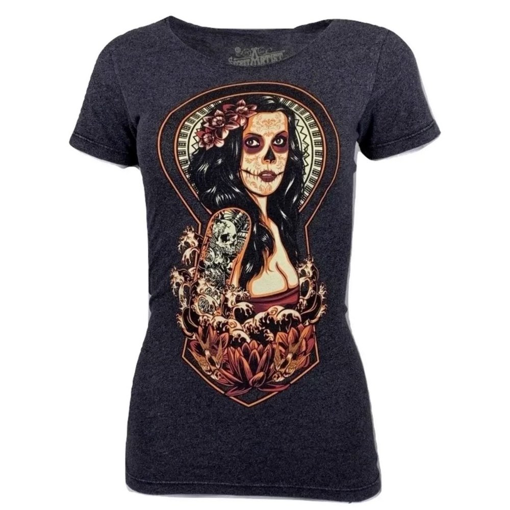 SECRET ARTIST by AFFLICTION SUGAR GIRL TEE